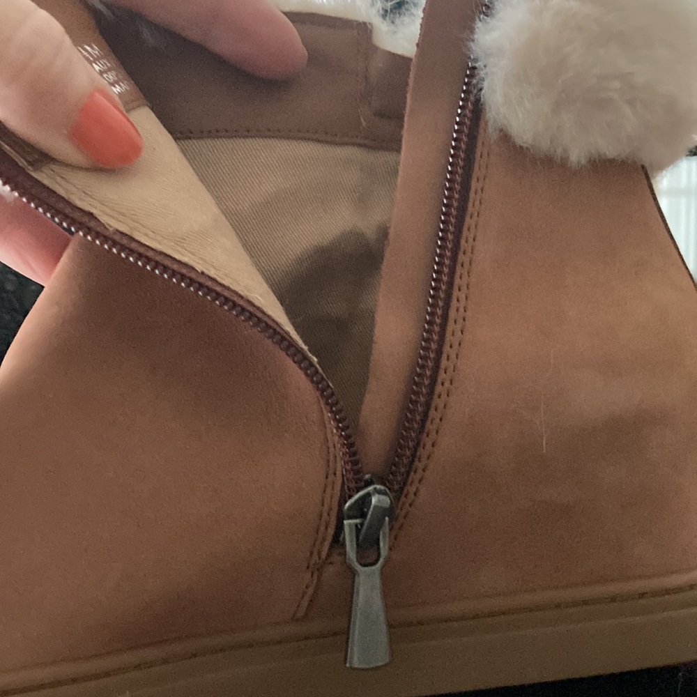 L.Paola suede wedge boots fur trimmed - Picture 15 of 16